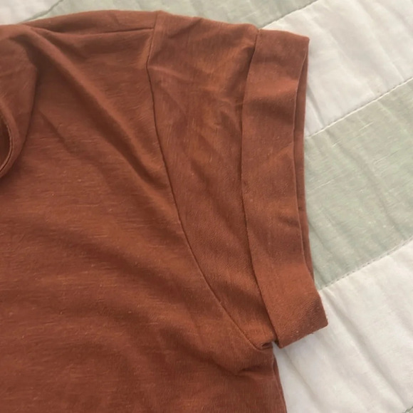American Eagle crop tie top rust color size S - Picture 6 of 8